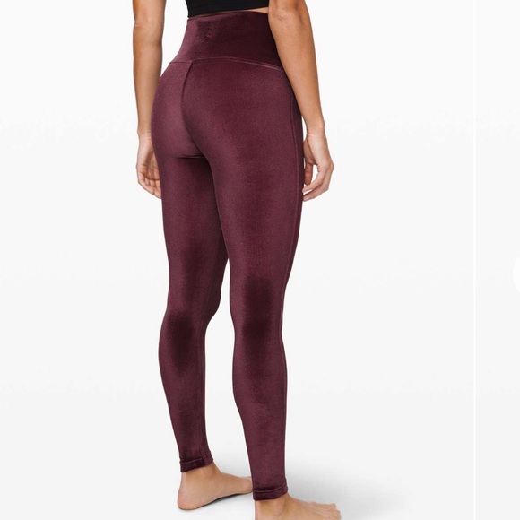 lululemon athletica Pants - Lululemon Wunder Lounge High-Rise Tight 28" *Velvet Garnet